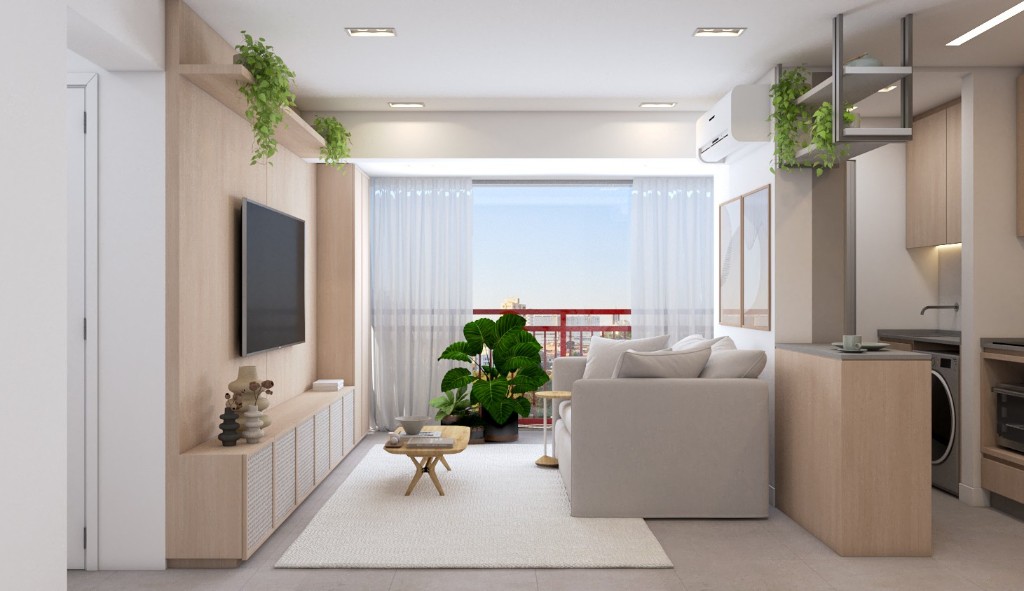 Apartamento com cara de casa —