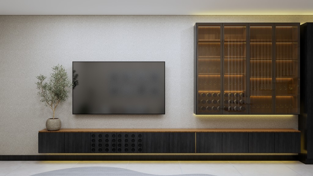 Apartamento Elegante: escuro, mas aconchegante —