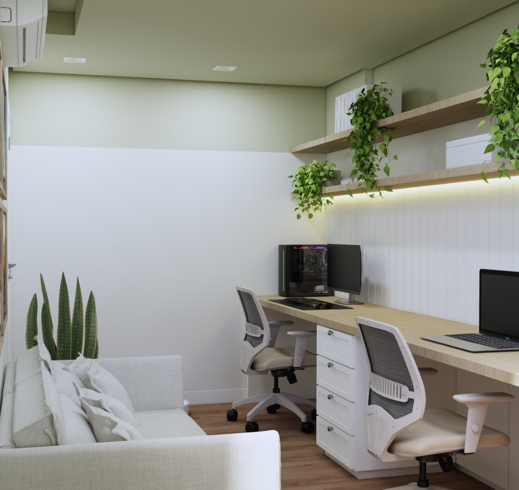 Projeto de interiores para home office: como criar um espaço produtivo e bonito — imagem 2