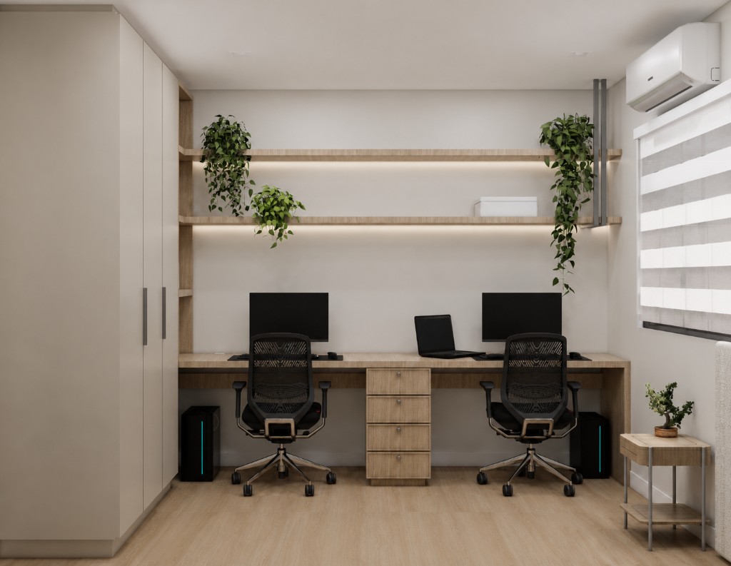 Projeto de interiores para home office: como criar um espaço produtivo e bonito — imagem 3